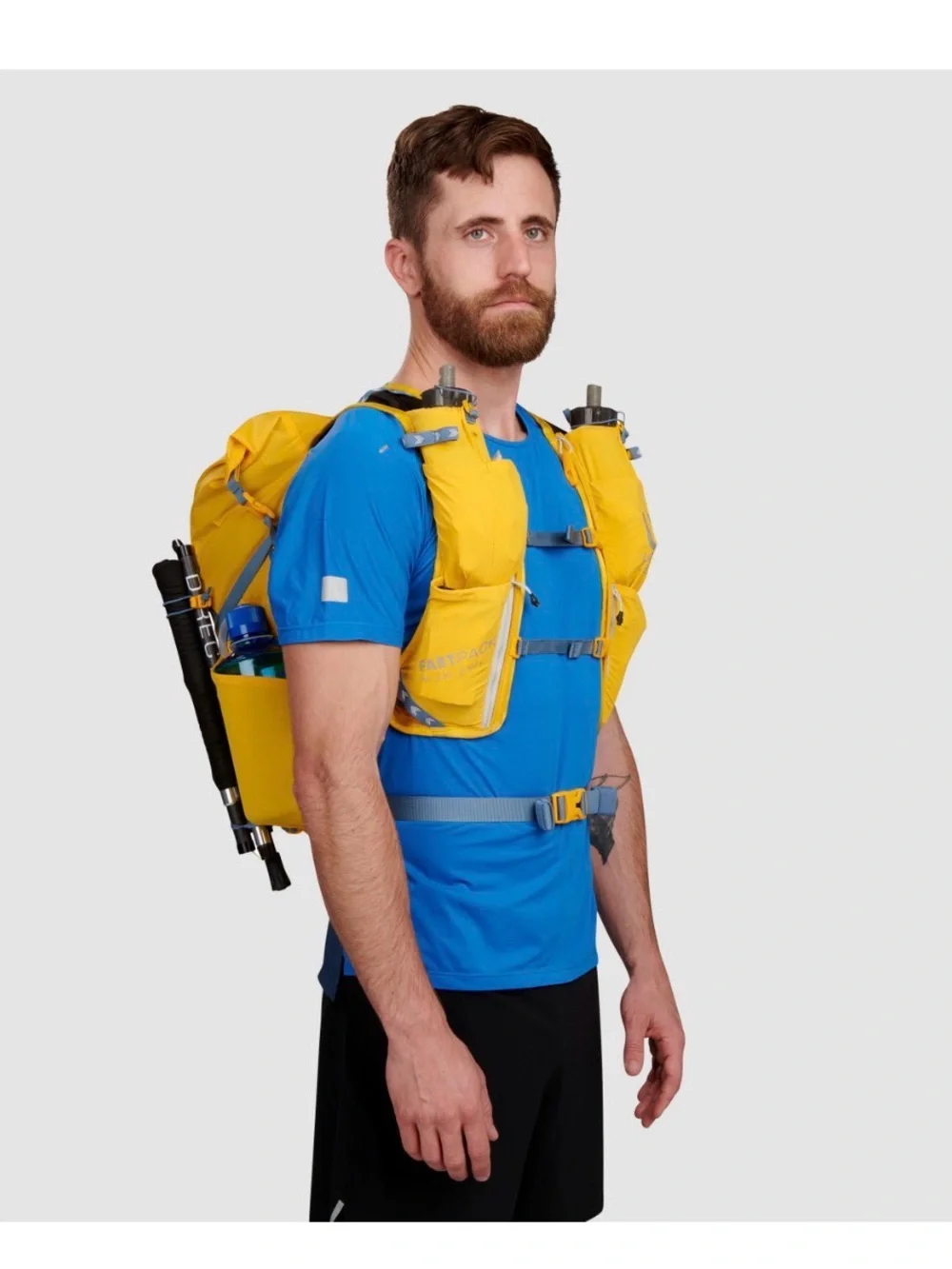 Ultimate Direction Black & Light Blue Trail Running Backpack 20L size S/M